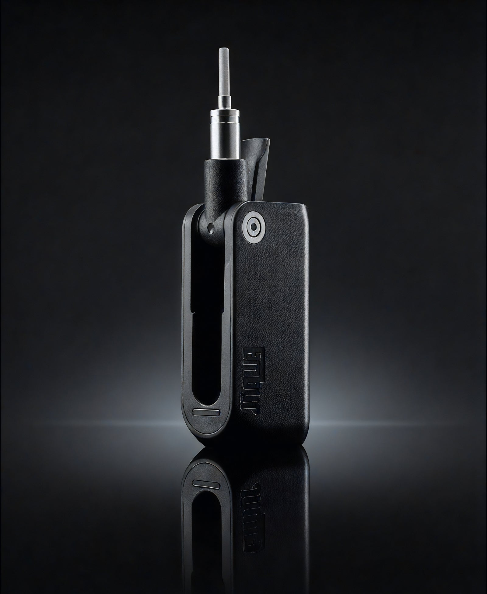 EMBUR v3 rechargeable flameless lighter side view - tip up